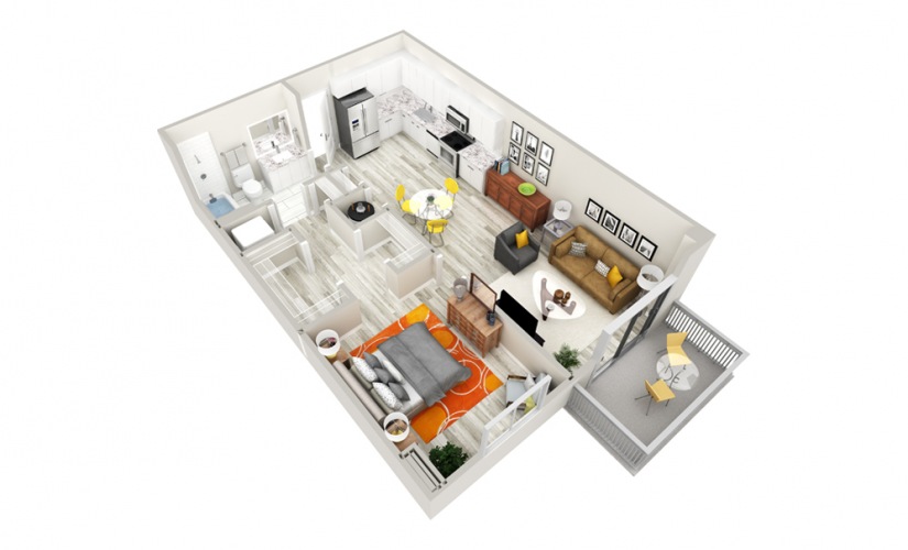One Bedroom / One Bathroom